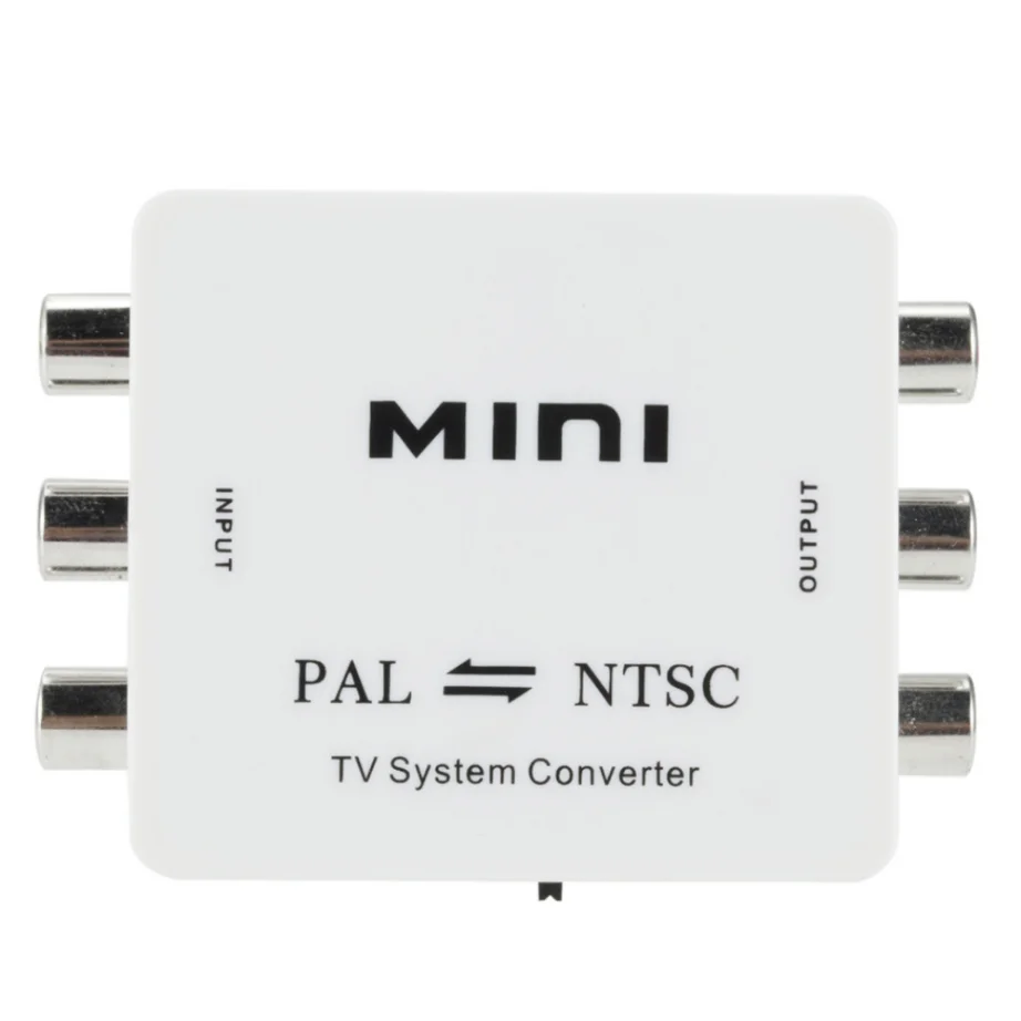 Mini PAL NTSC Bi-direction TV System Converter Switcher PAL to NTSC NTSC to PAL Dual-Way TV Composite Connection Converters