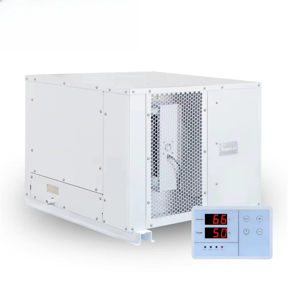 Commercial greenhouse hydroponic plant growth chamber dehumidifier