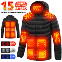 11 Areas Electric Heated Jacket Winter Men's Women's Motorcycle Jacket USB Heating Jacket Heated Vest Moto Thermal Coat Clothing