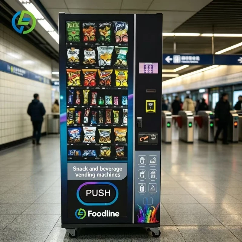 FL Customized Beverages Vending Machine Europe Popular Snack Drink Combo Vending Machine with Age Verification