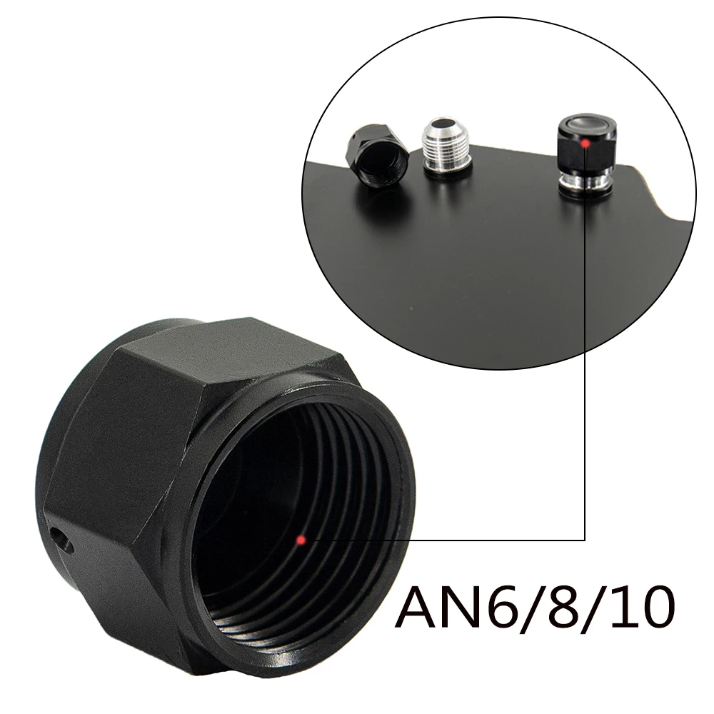 

Black AN6 AN8 AN10 Adapter Female Flare End Cap Plug Tube Nut Hexagon Head Port Blanking Plugs Cap Lock Hose Connector Fitting