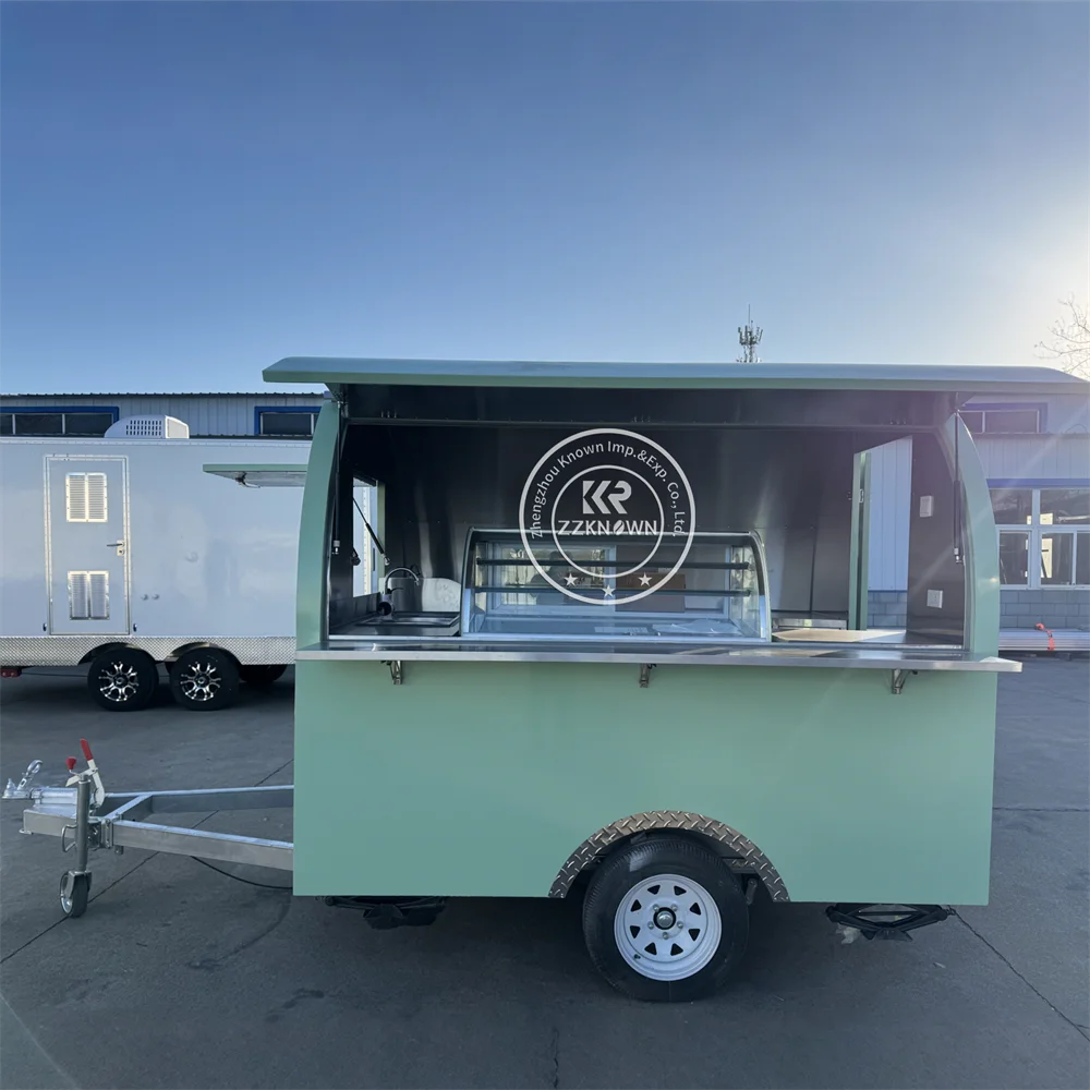 

Fully Equipped Pizza Snack Ice Cream Catering Truck Food Trailer Portable Commercial Food Truck With Full Kitchen Equipments