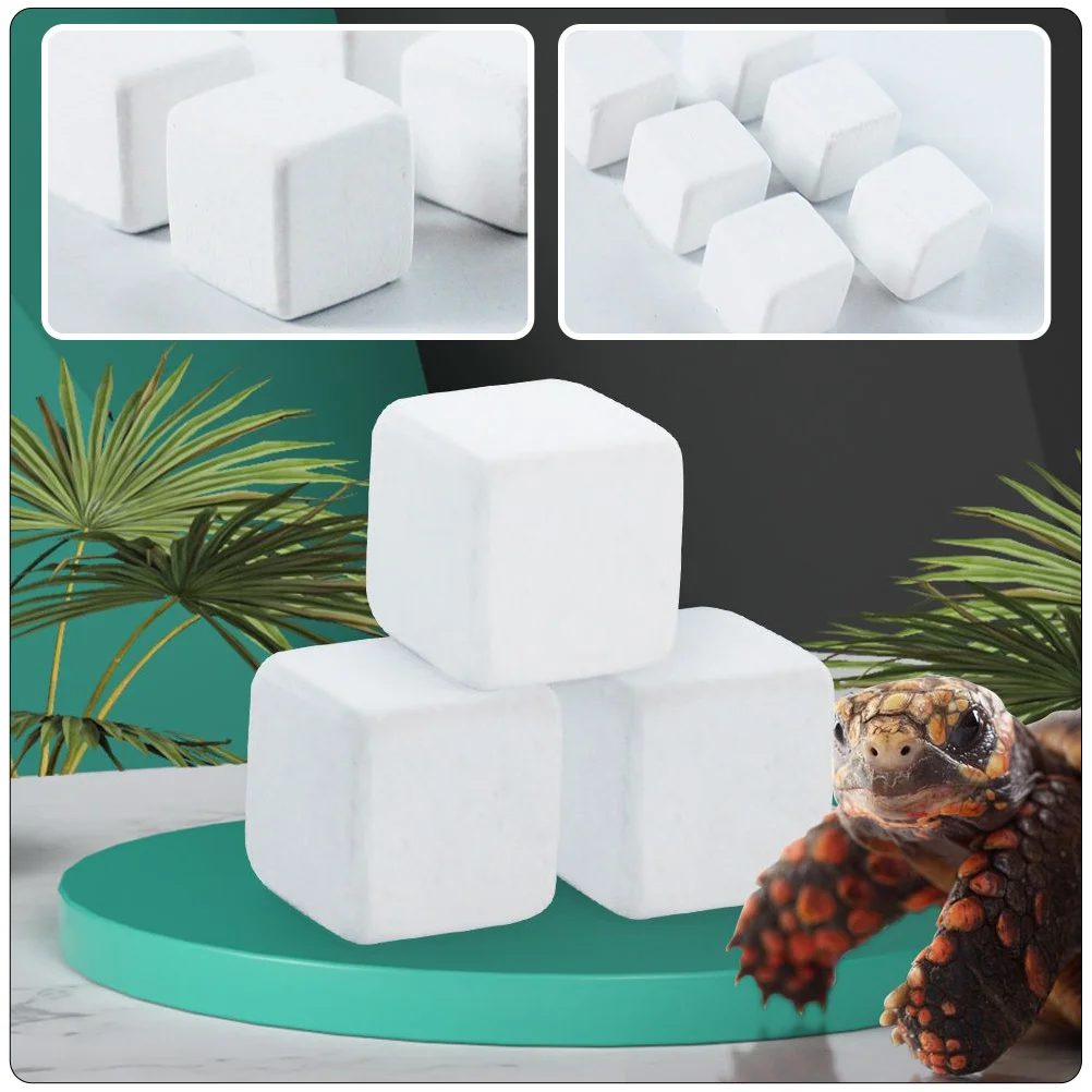 10 Pcs Terrapin Calcium The Animal Tortoise Tank Cube Aquarium Stone Mineral Block Turtle Molar