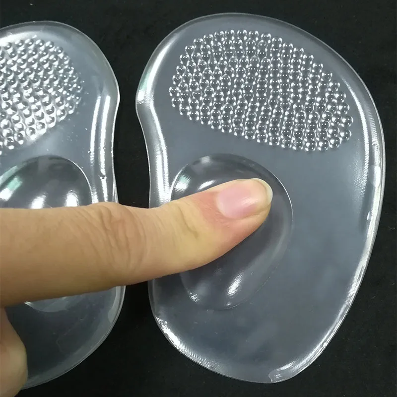 New Anti-Slip Foot Protective Women Pads Soft Silicone Gel Cushion Insoles Metatarsal Support Insert Shoes Pads Accessories