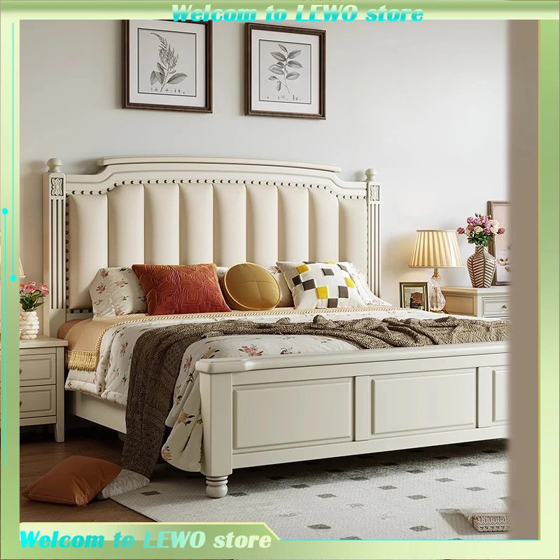 

King Sized Modern Luxury Beds Floor Design Headboard European Beds Frames Loft Safe Camas De Dormitorio Bedroom Furniture
