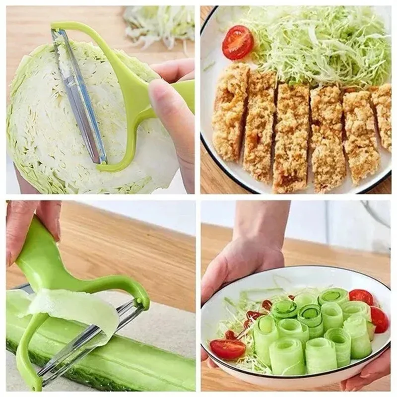 Vegetable Shredder Cabbage Grater Salad Potato Slicer Purple Cabbage Garden Lettuce Shredder Wide Mouth Peeler Kitchen Gadgets