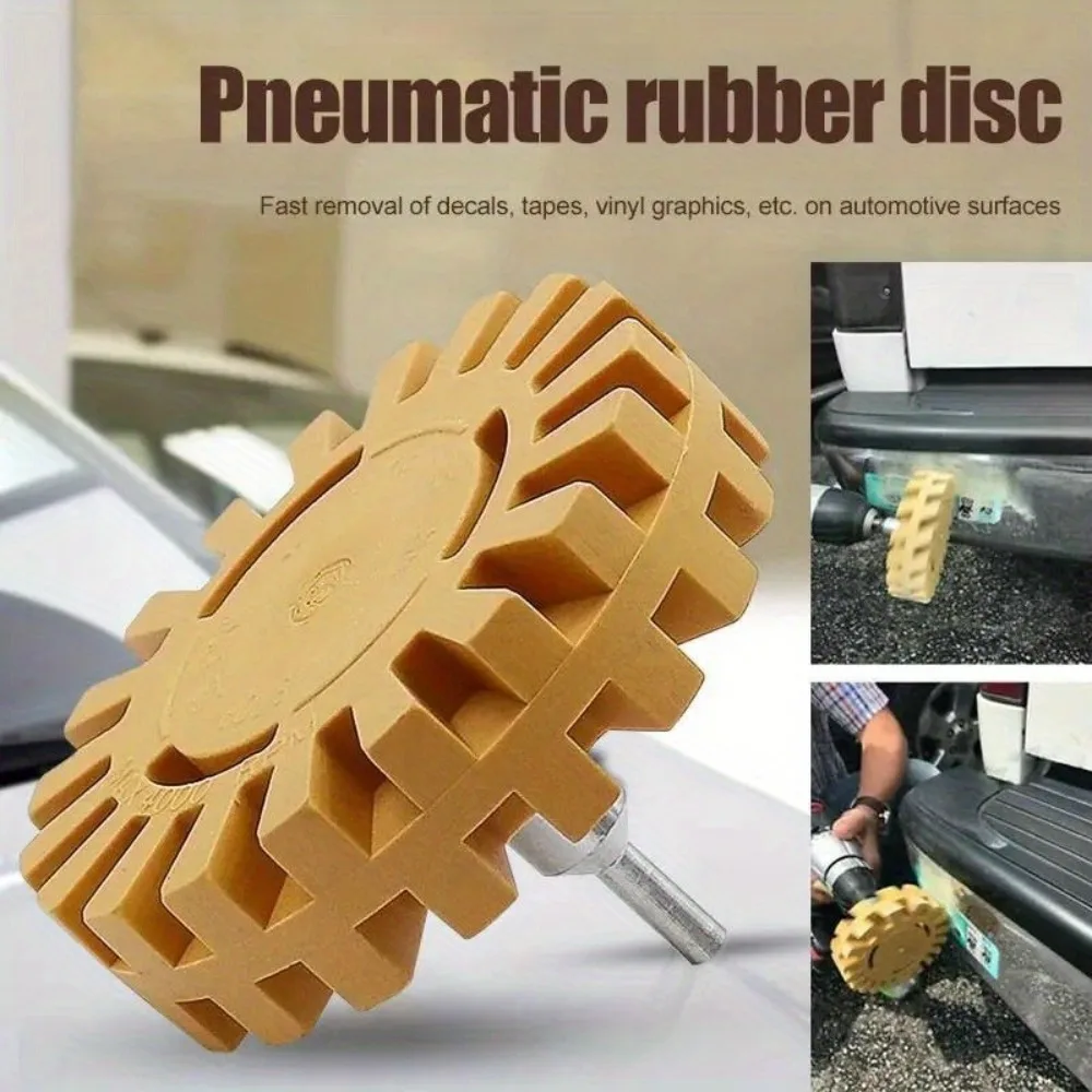 Multi-Functional Rubber Eraser Wheel Easy Sticker & Label Removal for Cars RVs Trucks - Heavy-Duty Cleaning Tool