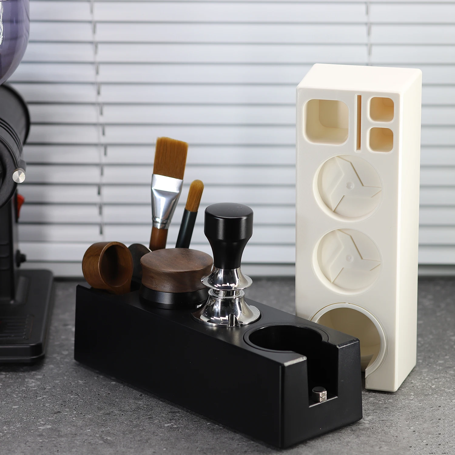 Coffee Portafilters Mat Stand ABS Espresso Tamper Mat 51/53/58mm Distributor Holder Cafe Tools Accessories for Barista