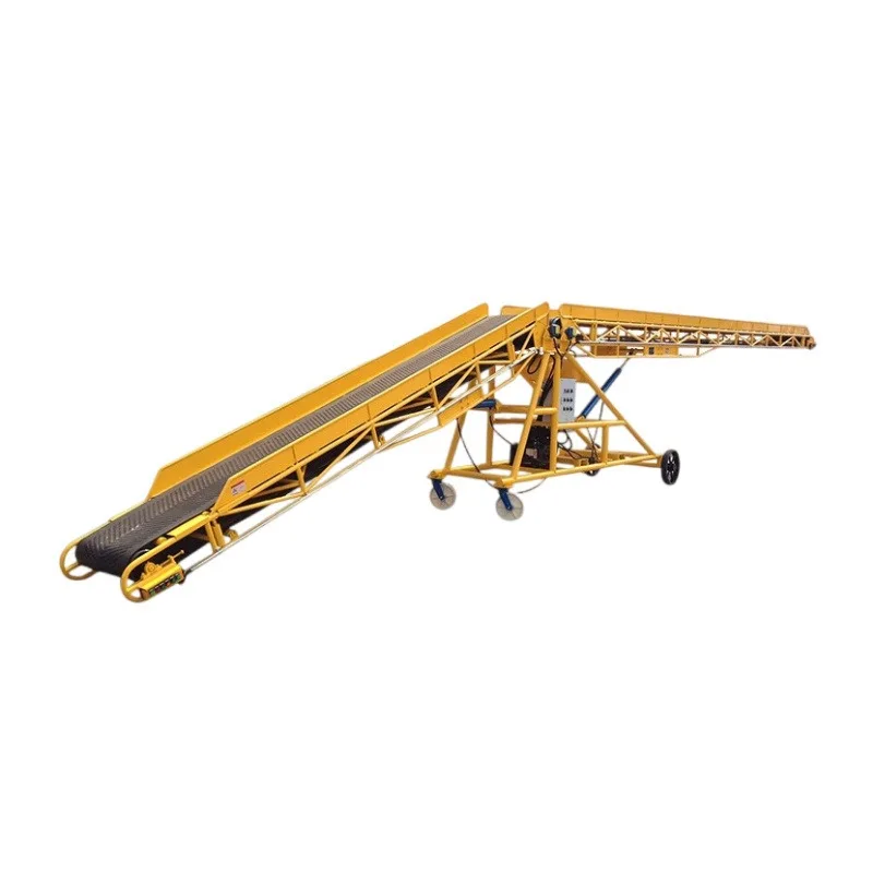 Mobile belt conveyor conveyor chain plate warehouse logistics transfer belt machine