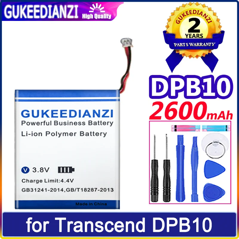 

Аккумулятор GUKEEDIANZI 2600mAh для Transcend DPB10 батареи