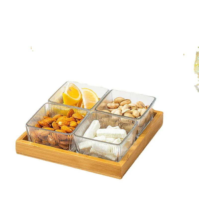 Keranjang Buah Gaya Nordik, Piring Camilan Kaca, Piring Buah, Piring Buah Trendi dan Menarik