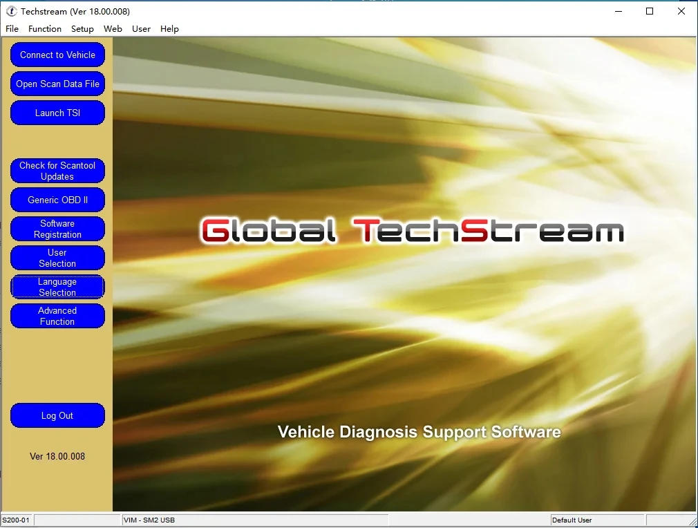 Newest FOR TOYOTA TIS Techstream 18.00.008 Software Link and Active Code Work with MINIVCI MINI VCI Support win10 64bit