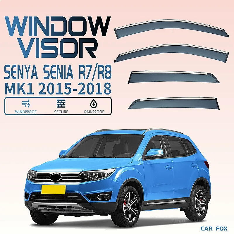 

For Senya Senia R7 R8 2015-2018 Car Window Visor Rain Sun Shade Side Windshield Awning Accessories