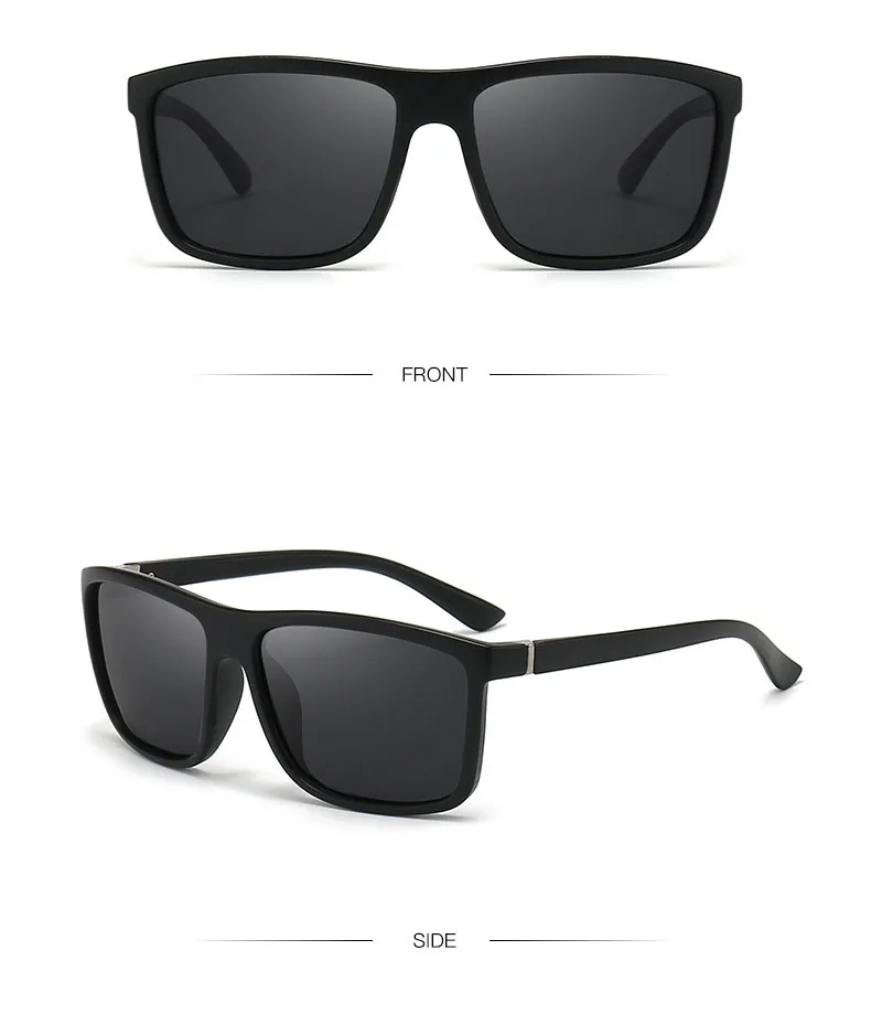  Trendige quadratische getönte Lesesonnenbrille für Herren und Damen, schwarz, verschreibungspflichtige Presbyopie-Brille, Outdoor-Sonnenbrille, Leser – Detail 10