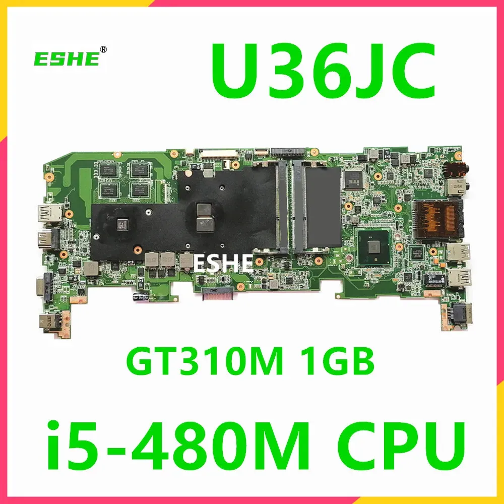

U36JC i5-480M CPU GT310M 1 ГБ GPU материнская плата для ноутбука ASUS U36JC U36J U36 материнская плата для ноутбука 100% тестовая работа