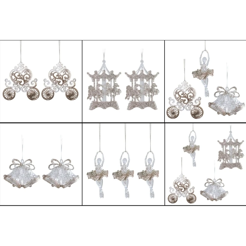 

Acrylic Pendants Winter Theme Christmas Tree Embellishments Holiday Decoration