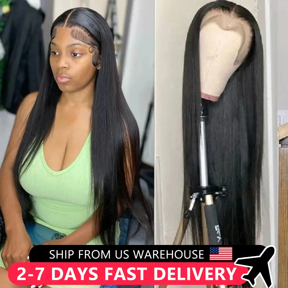 30 32 Inch Bone Straight Human Hair Wig 180% 13x4 13x6 Transparent Lace Front Wigs For Women On Sale Lace Frontal Wig MYLOCKME