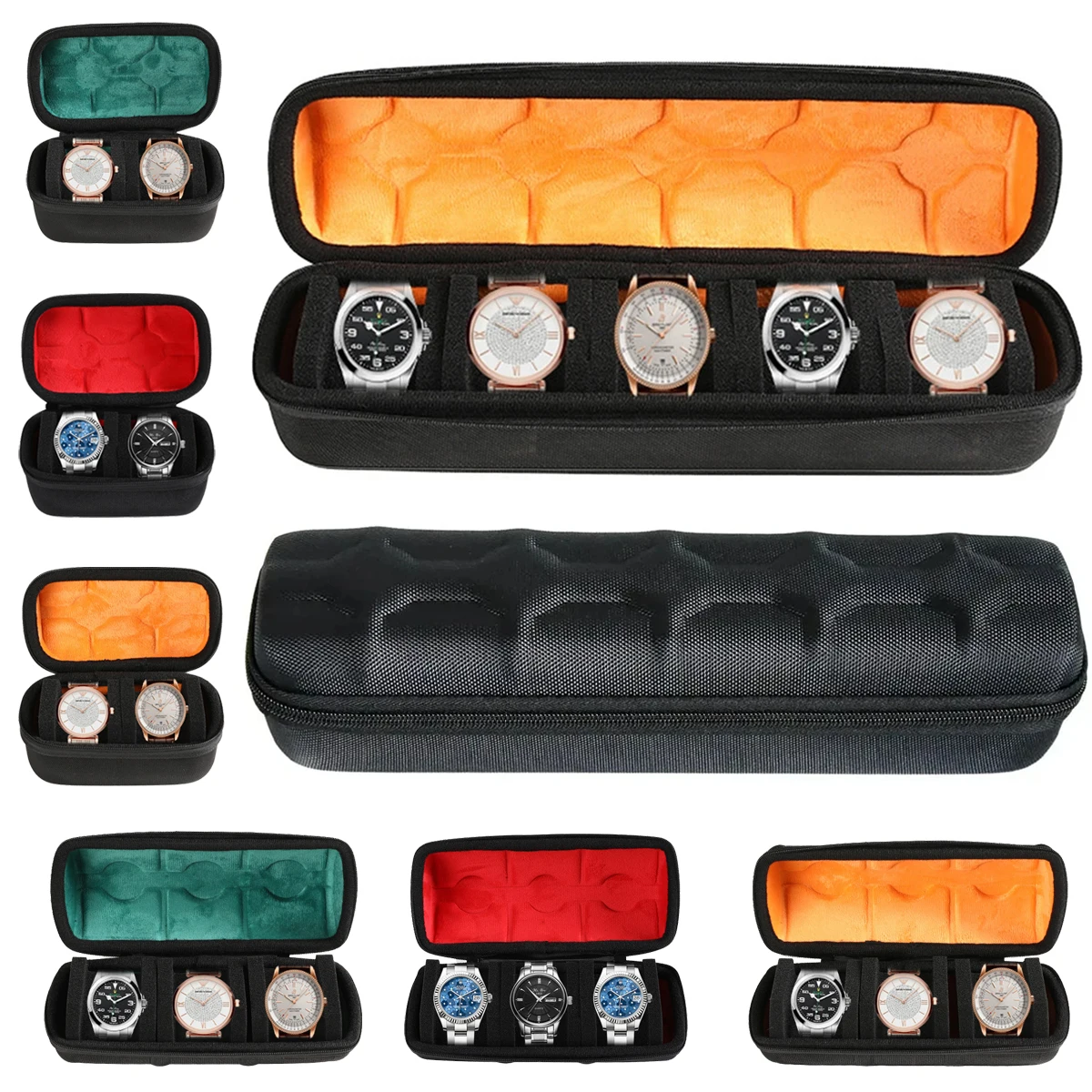 

Коробка для хранения часов из ЭВА, органайзер для наручных часов, умные аксессуары, часы, кабель для передачи данных, сумка на молнии, портативный дорожный чехол