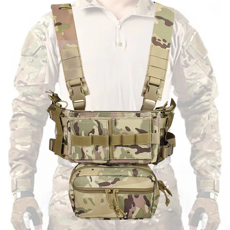 Military Enthusiast Outdoor MK3 Chest Hanging Tactical Vest 1000D Nylon Lightweight Tactical Bellyband Vest