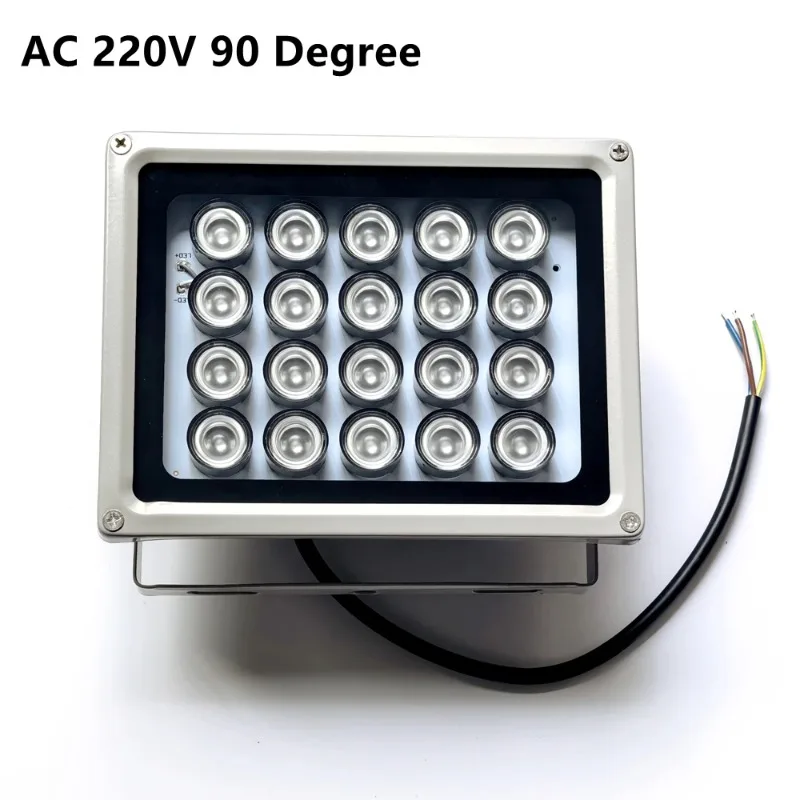 

1 шт. 12В Уличная ИК-подсветка для камер видеонаблюдения, вспомогательная лампа для HD-камер ночного видения, 20 светодиодов