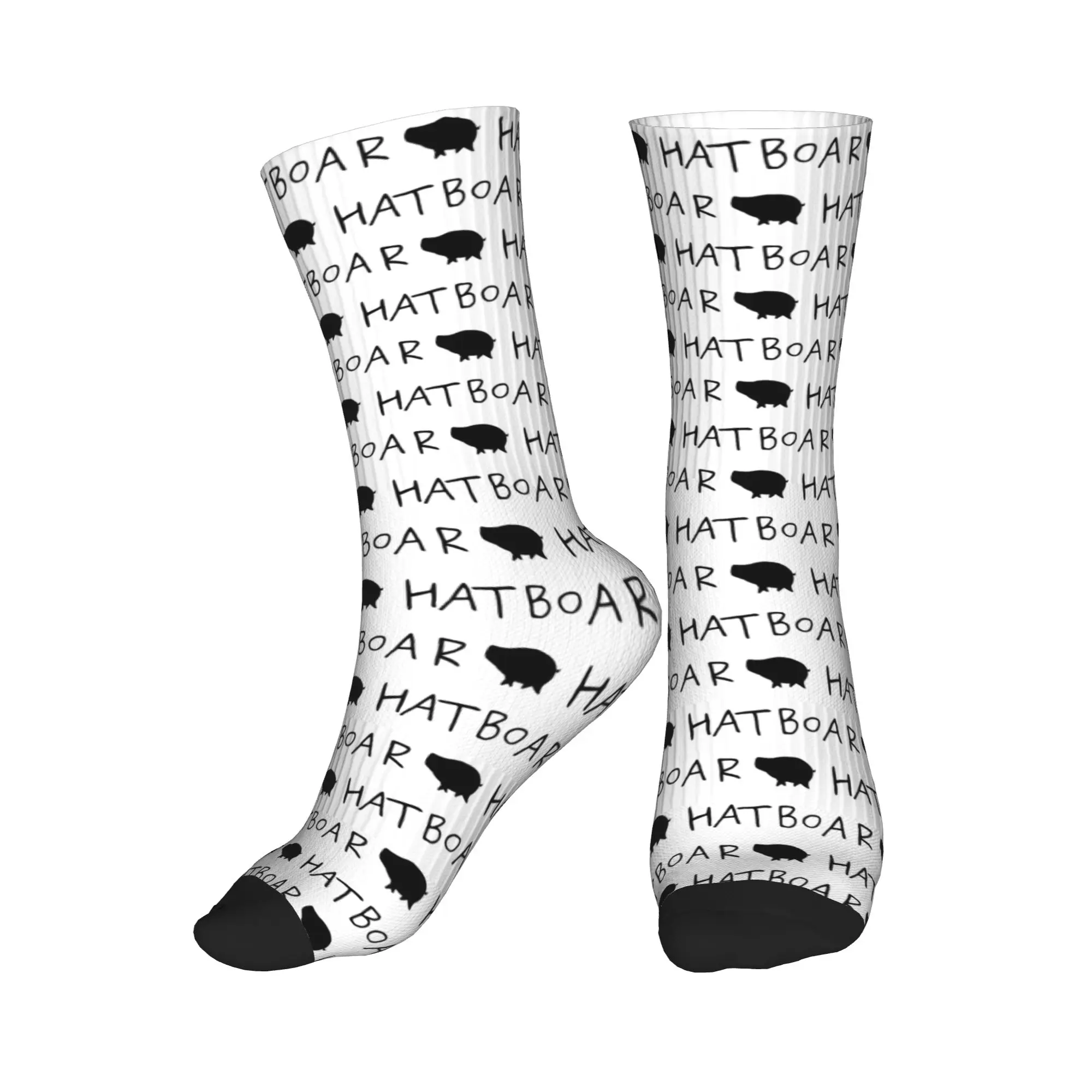 

All Seasons Boar Hat Sport Middle Tube Socks Super Soft Crew Socks Casual Stockings for Men Women