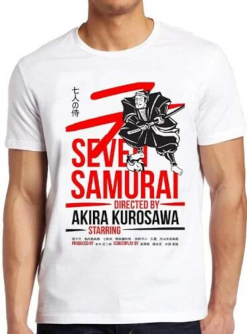 

Seven Samurai T Shirt Akira Kurosawa Japan Cool Gift Tee 173