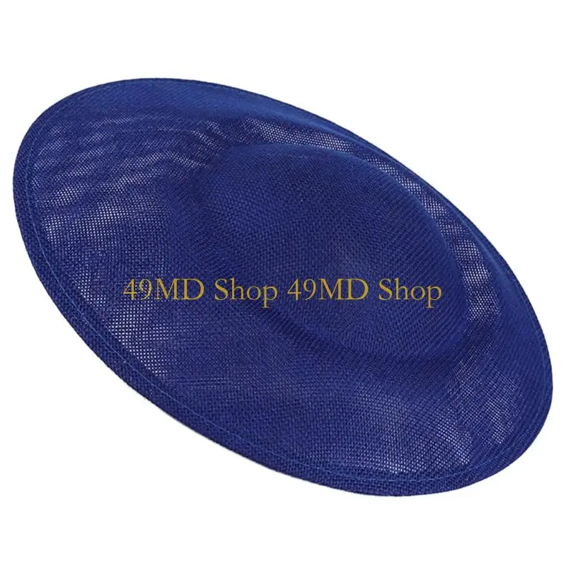 49MD Structured Top Occasion Hat Base with Wide Brims, Light Hat Blank for Custom Flowers, Lace, Veiling, and Tea Parties