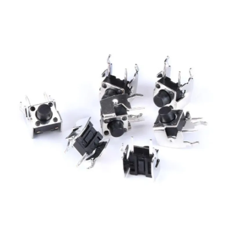 

20 шт. 6x6 печатных плат, мгновенная тактильная кнопка, 4 контакта, прямоугольный со стентом 6*6*4,3/5/6/7/8/9/10 мм