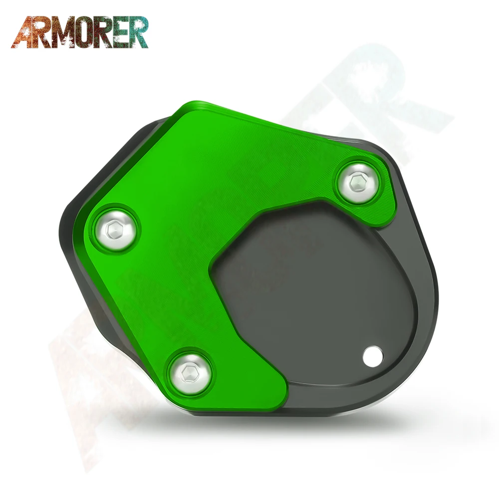 Motorcycle Accessories Aluminum Side Stand Enlarger Plate Kickstand Pad For KLX150 BF 2016 KLX150 KLX230/S/R