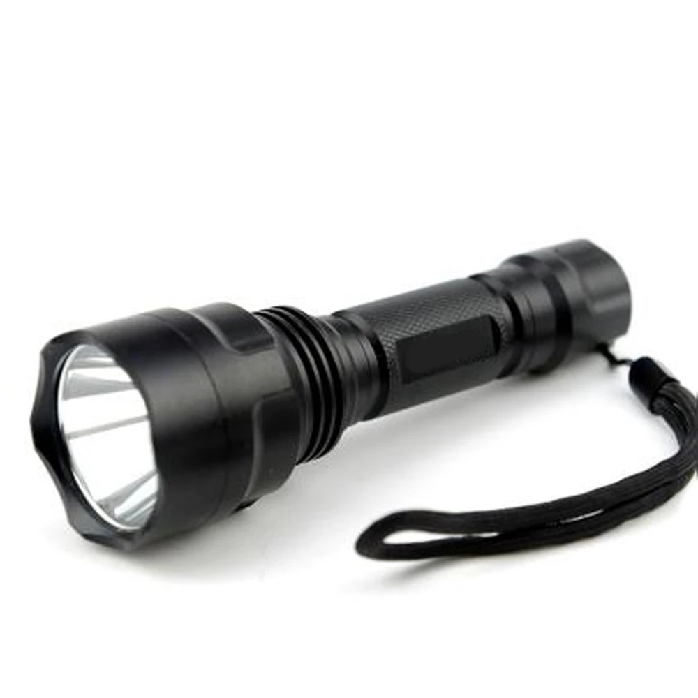 Hunting light C8 Tactical flashlight T6 Q5 L2 led torch+18650 battery /Charger +Pressure Switch+ Mount +Rifle Gun Light Lam