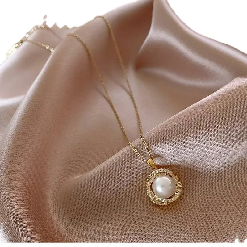 

Earring set, light luxury women's collarbone necklace, simple and elegant petal necklace, women's ring