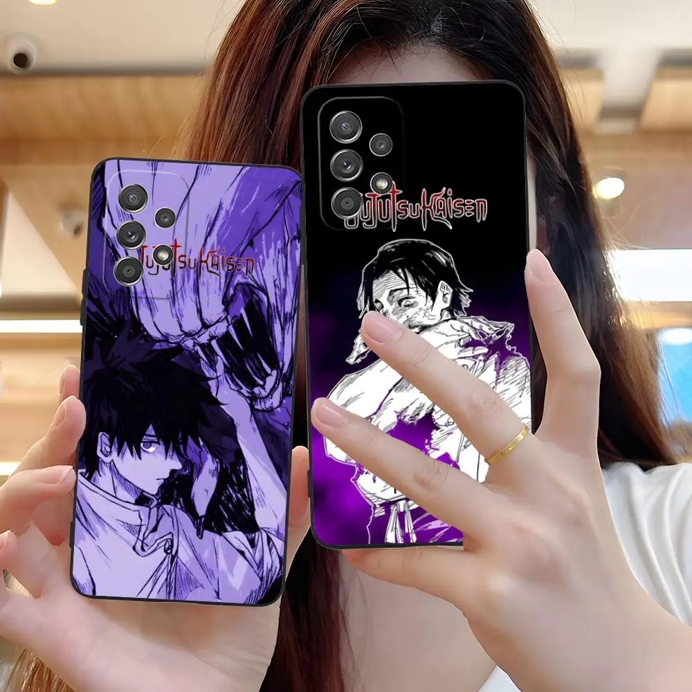 Jujutsu Kaisen Yuta Okkotsu جراب هاتف لسامسونج غالاكسي A56 55 54 53 52 51 36 35 34 23 16 15 5G غطاء ملون جميل