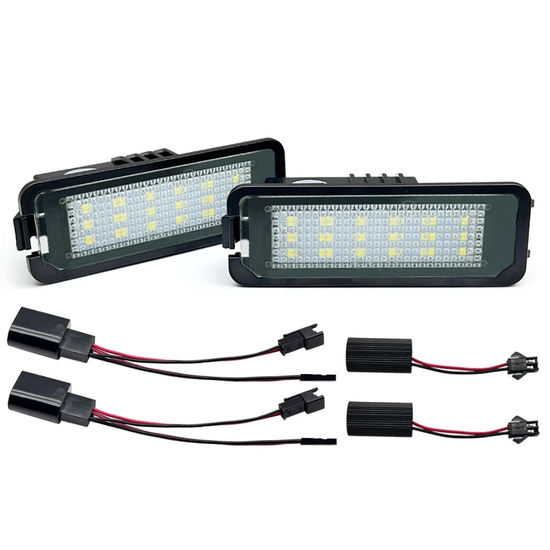LED License Plate Light For Seat Altea Exeo Ibiza Leon Toledo For VW T-Roc Phaeton Rabbit Scirocco Golf 4/5/6/7 Skoda Superb view 2