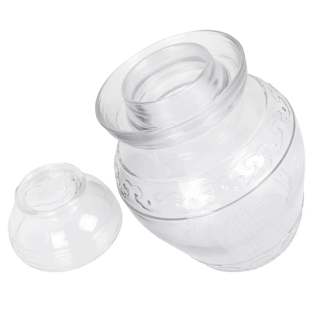 

Glass Pickle Jar Fermentation Tank Clear Large Capacity Household Fermenting Jar Kitchen Food Storage Container Multi-Use