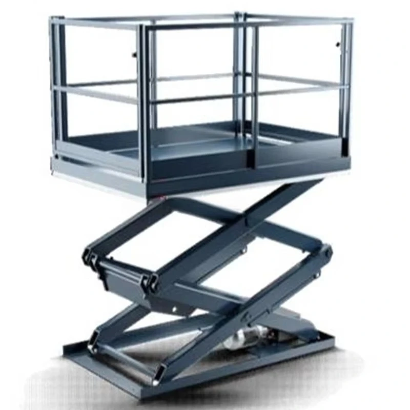 High-quality hydraulic fixed scissor-type cargo lifting and rotating platform electric scissor-type lifting platform