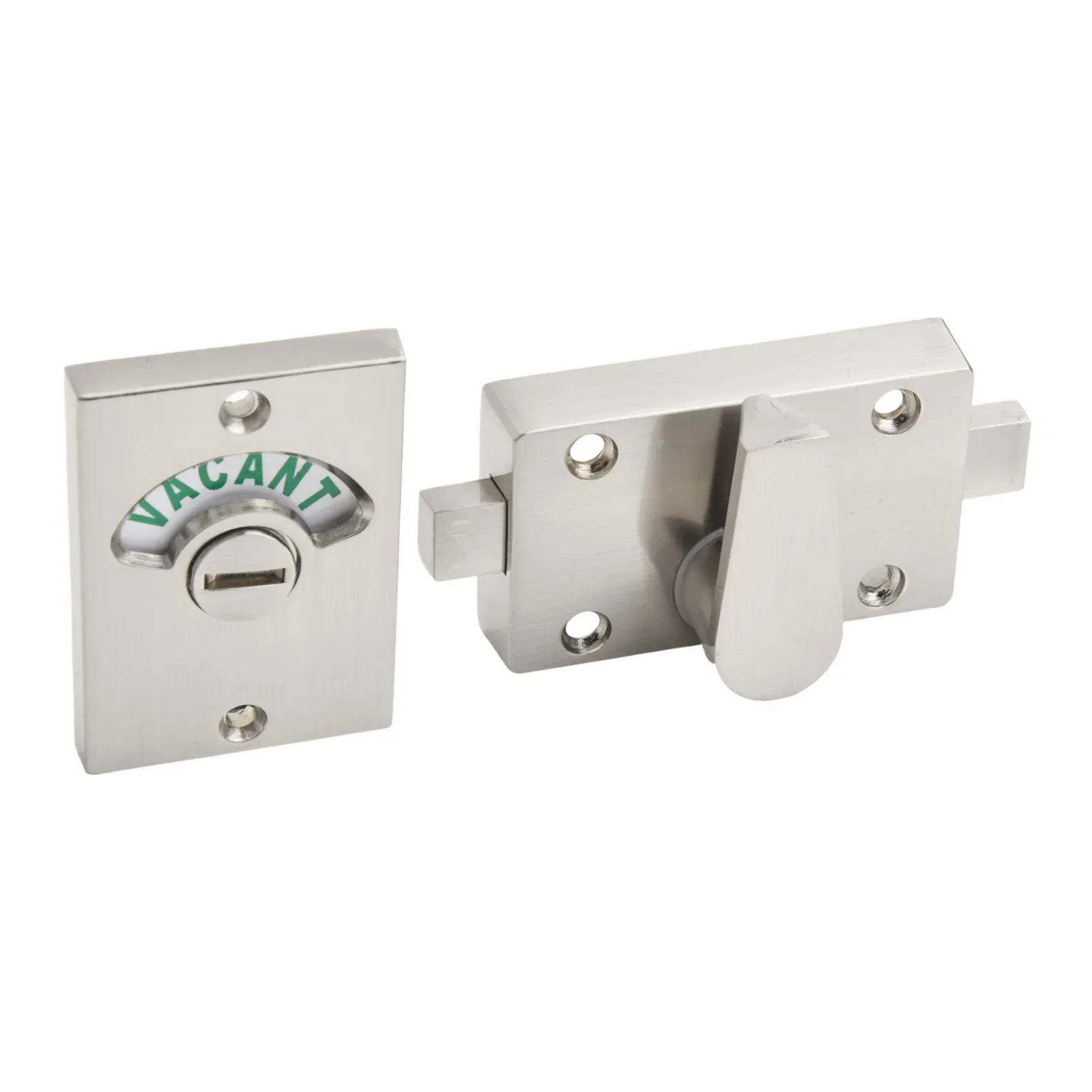 Замок конфиденциальности в ванной комнате, индикаторный замок для унитаза, прочная конструкция из цинкового сплава, гладкая отделка, дизайн в больших дорожных областях