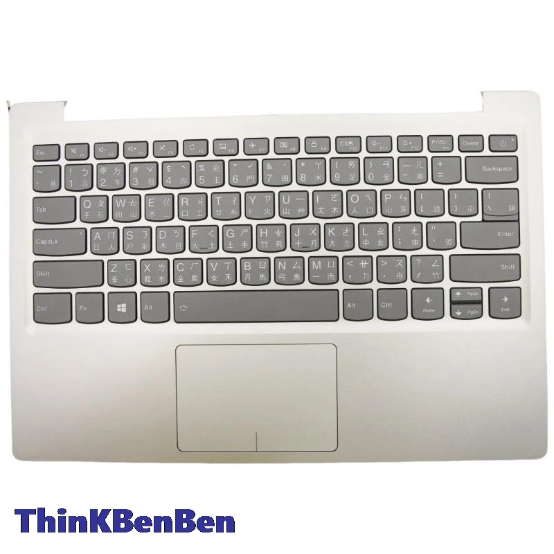 TW Traditional Mineral Gray Keyboard Upper Case Palmrest Shell Cover For Lenovo Ideapad 320S 13 13IKB 5CB0Q17573