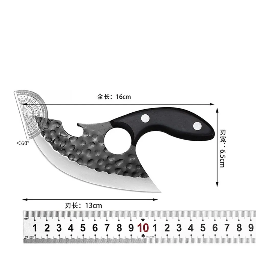

Utility Knife Barbecue Open Bottle Cleaver Meat Fruit Vegetables Boning Knife Wood Handle with Sheath Knives Kitchen Chef Cutter