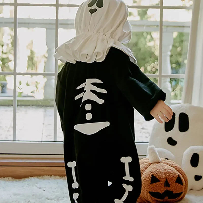 Bardibess Hallowen Baby Kleding Skelet Jumpsuits Peuter Rompertjes