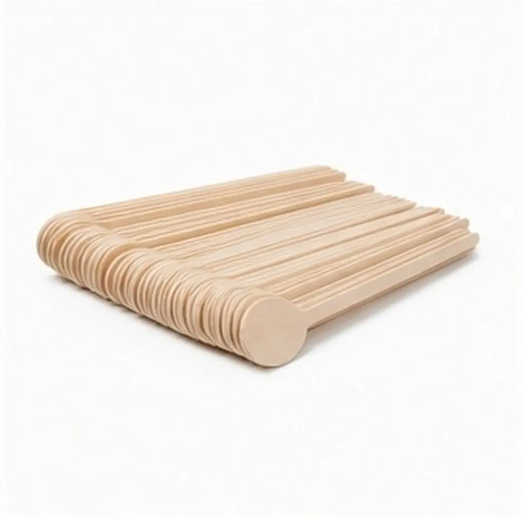 50Pcs Wooden Stirring Sticks Premium Round Head Beverage Stirrer for Coffee Tea Juice Mixing Bar Restaurant Milk Tea Shop Use