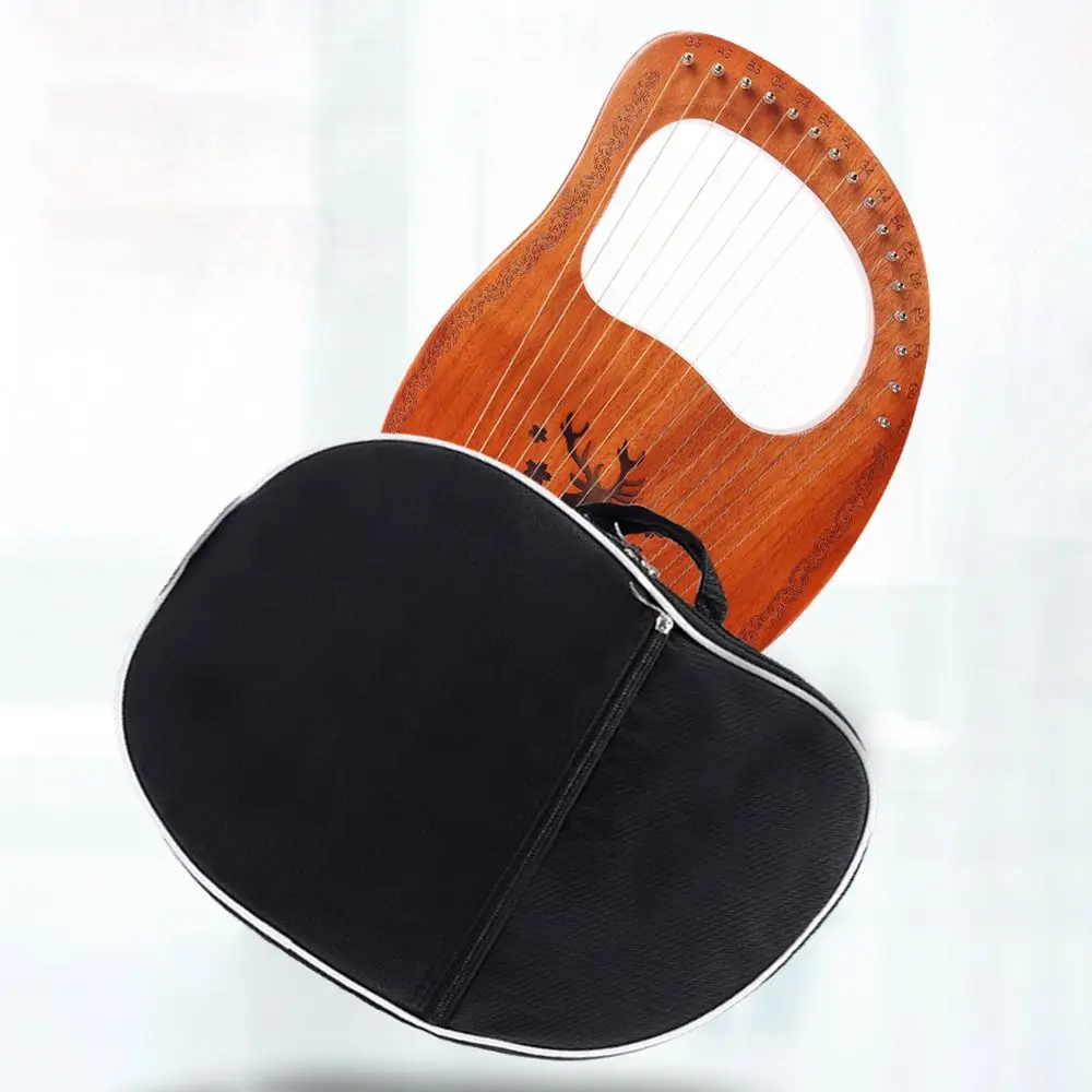 

Universal Lyre Harp Bag Waterproof 10/16/19 Strings Lyre Harp Handbags Portable Zipper Oxford Harp Box School