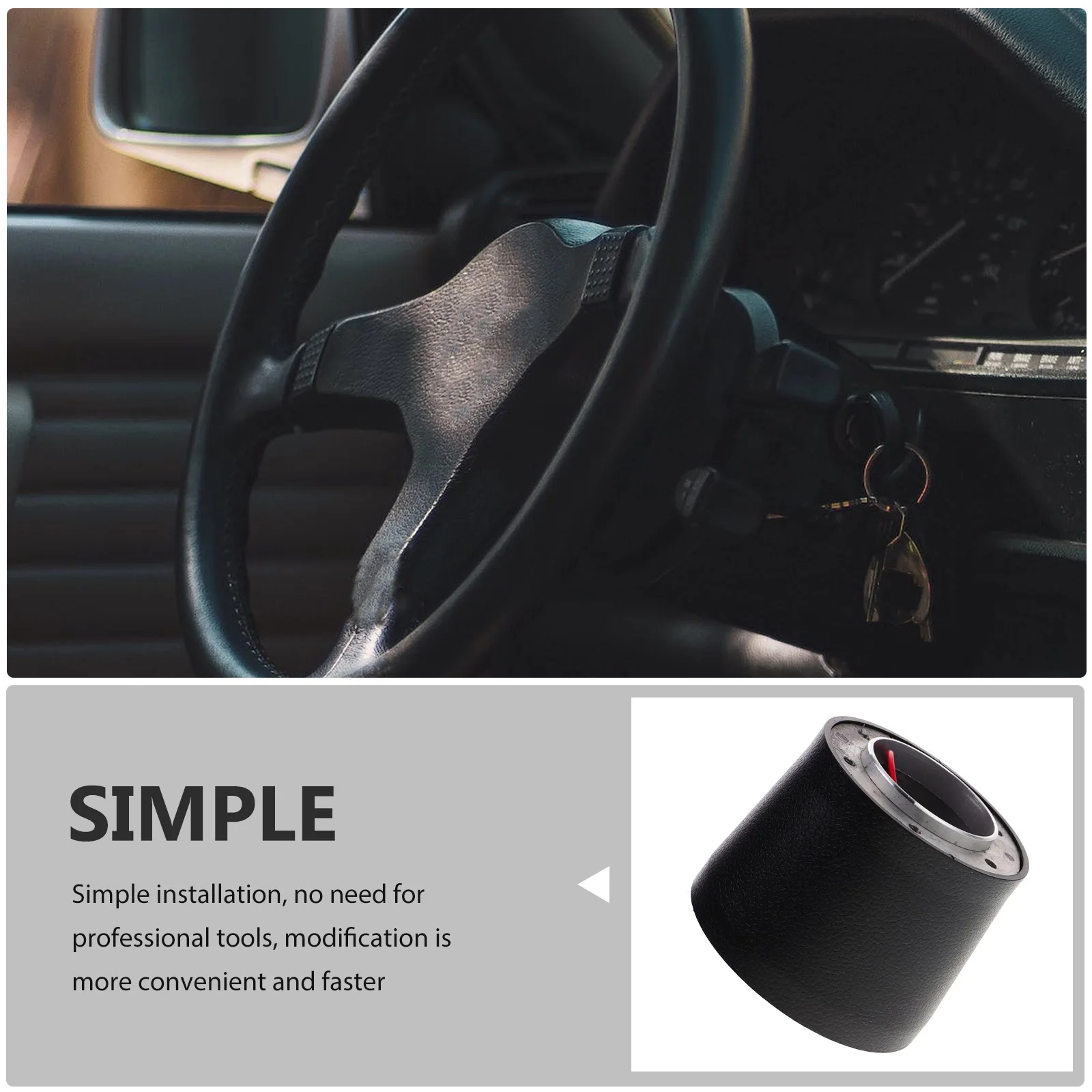 عجلة القيادة قاعدة محول سبائك الألومنيوم الإفراج السريع قطع أداة للسيارة الداخلية تعديل مهايئ توزيع #3