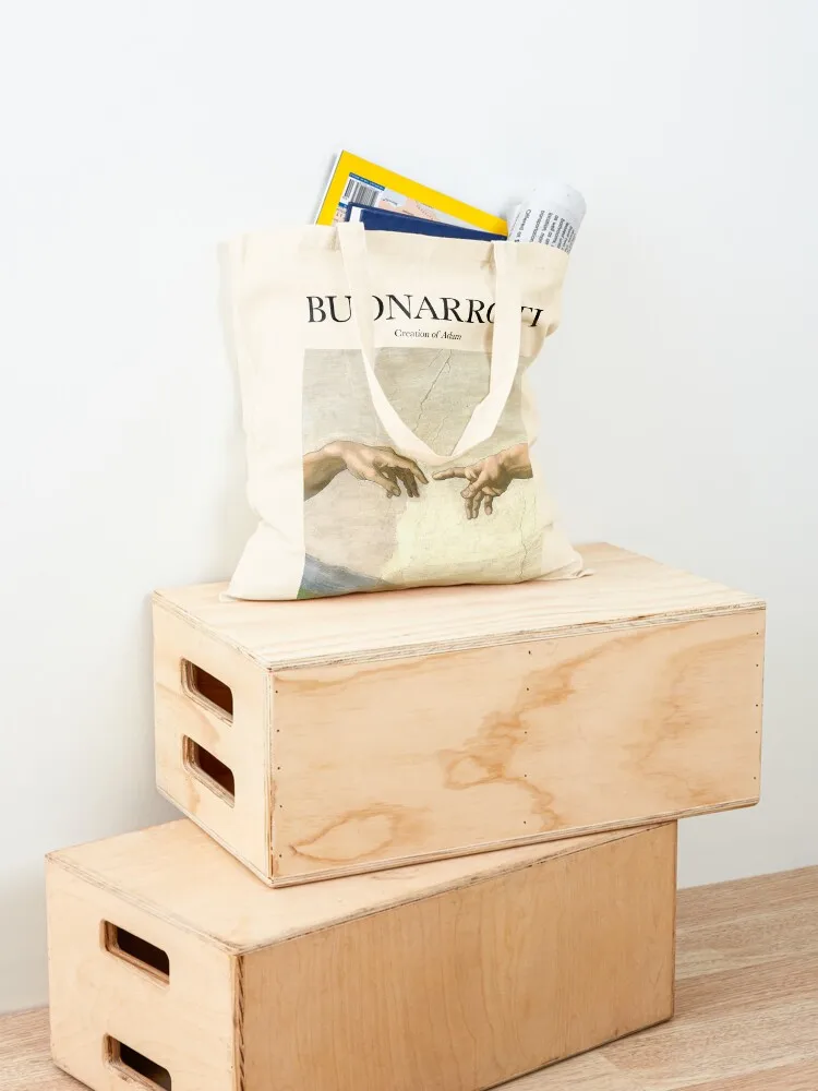 Buonarroti - Creation of Adam Tote Bag na plażę płócienna torba na zakupy Canvas Tote Bag