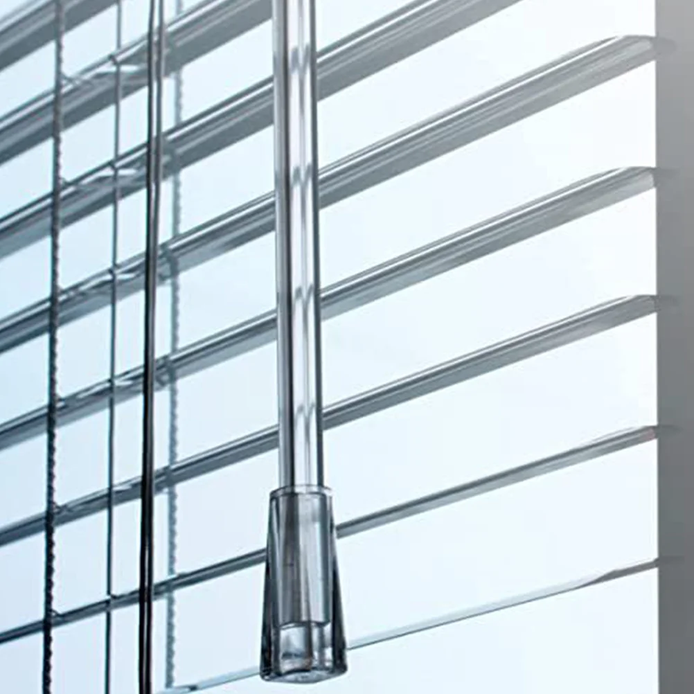 12 قطعة مقابض أعمى واضح الميل قضيب مقابض البلاستيك إمالة قضيب نصائح استبدال لستائر البندقية سهلة التركيب لا أدوات