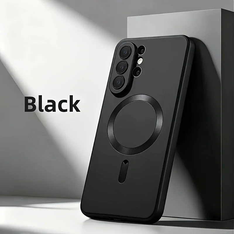 Luxuriöse Matte Stoßfeste Weiche Magnetische Handyhülle für Samsung Galaxy S26 S25 S24 S23 S22 S21Ultra Unterstützt Kabelloses Laden