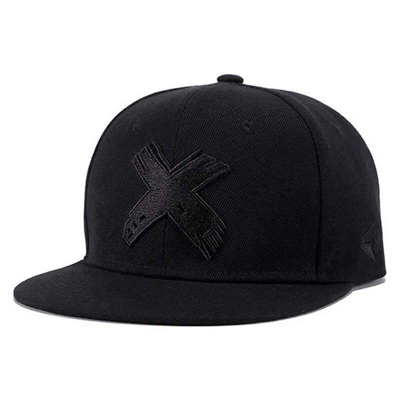 2026 Fashion New Flat Edge Mesh Hat X Embroidered HipHop Hat Daily Commuting Leisure Decoration Sunshade Hat Unisex Baseball Hat