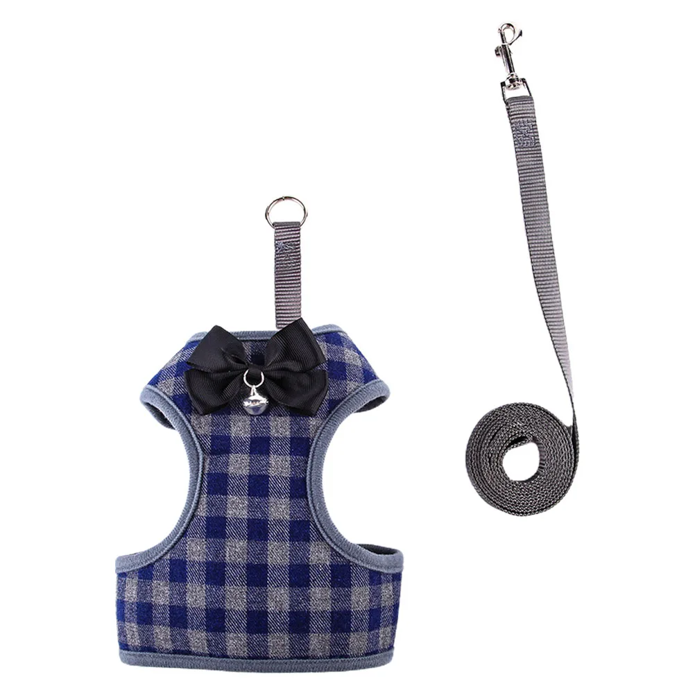 

Pet Dog Clothes Leash Vest Set Blue Rope Creative Costume for Outdoor Leaf Sweater Breathable Durable Practical Dog Accessories