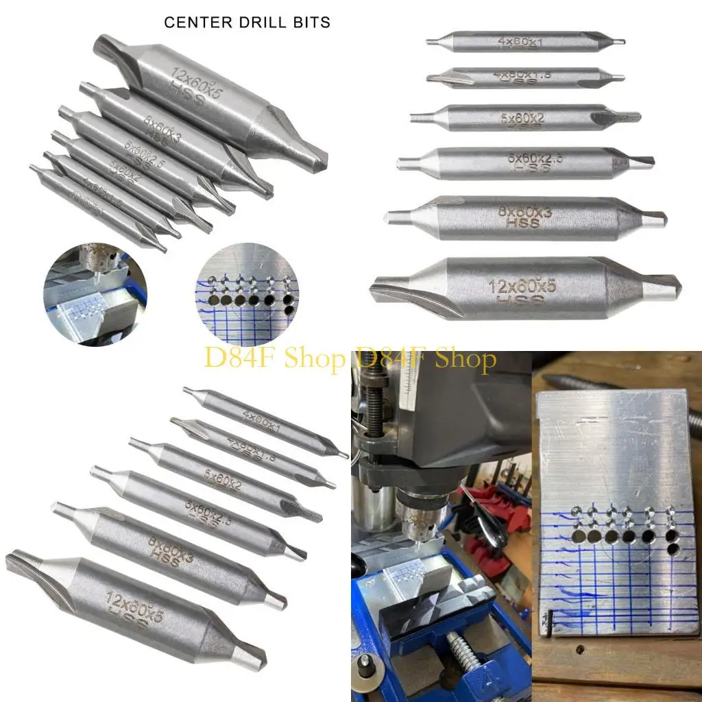 

D84F Professional HSS Drill Bits For Centering And Chamfering 6 Sizes From 1mm To 5mm
