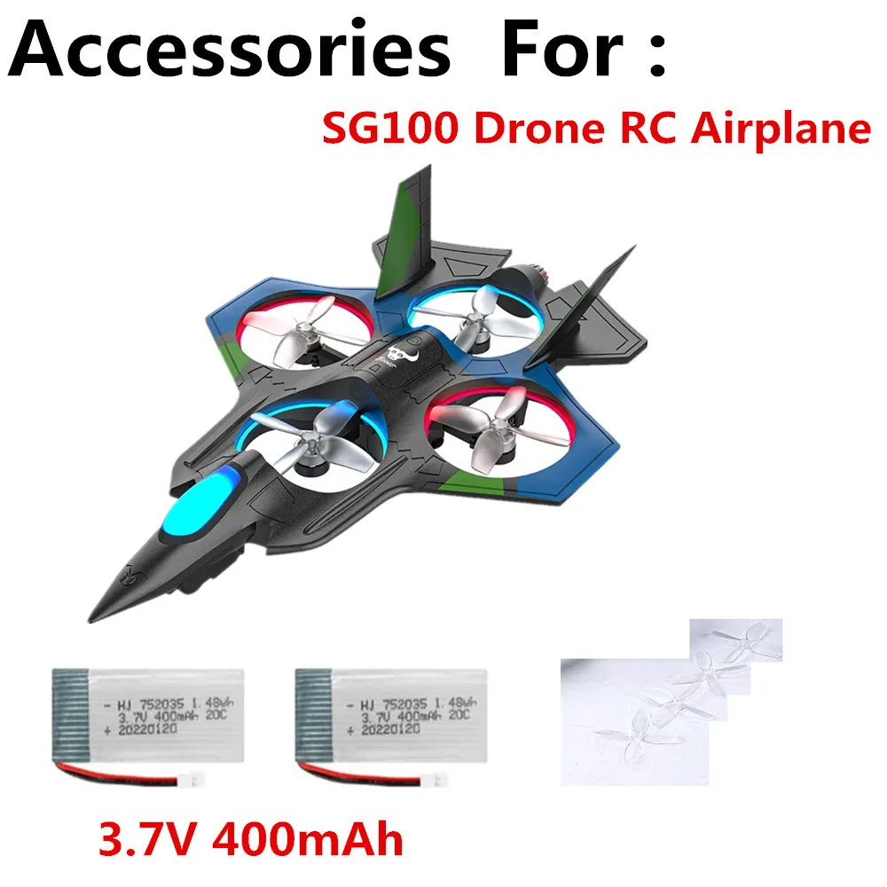 SG100 Drone RC Airplane Battery 3.7V 400mAh  For SG100 Drone Accessories SG100 RC Airplane Battery