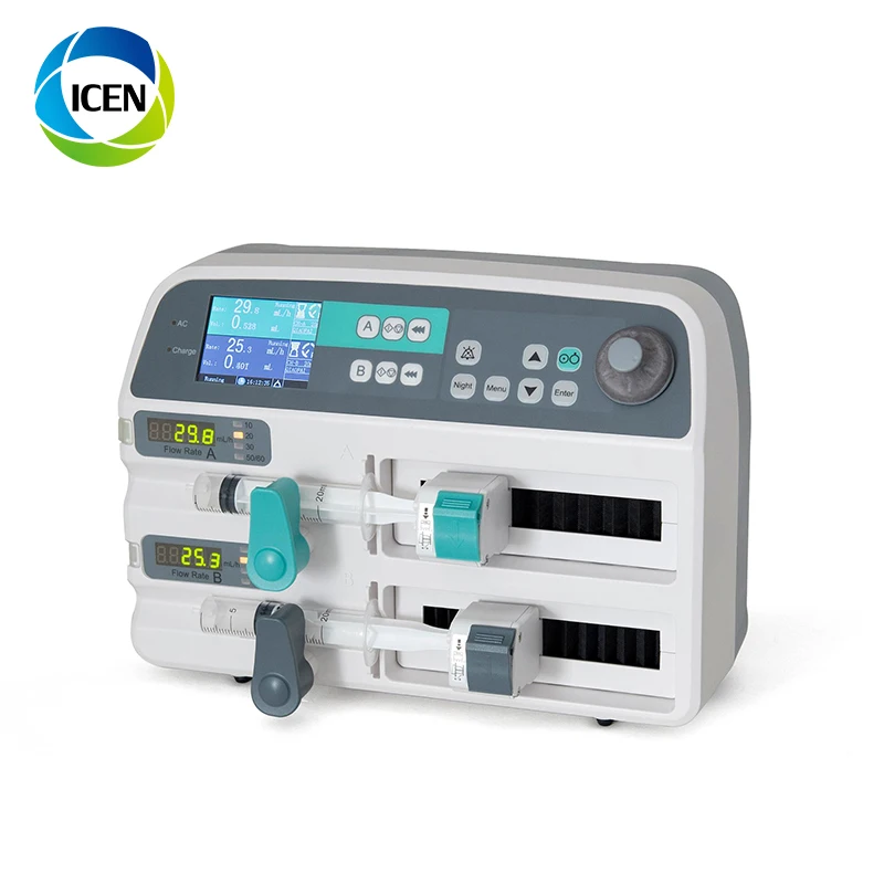 ICEN IN-G702 ICU double channel electricity automatic examination therapy Syringe Pump